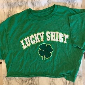 Lucky shirt St Patrick’s Day cropped